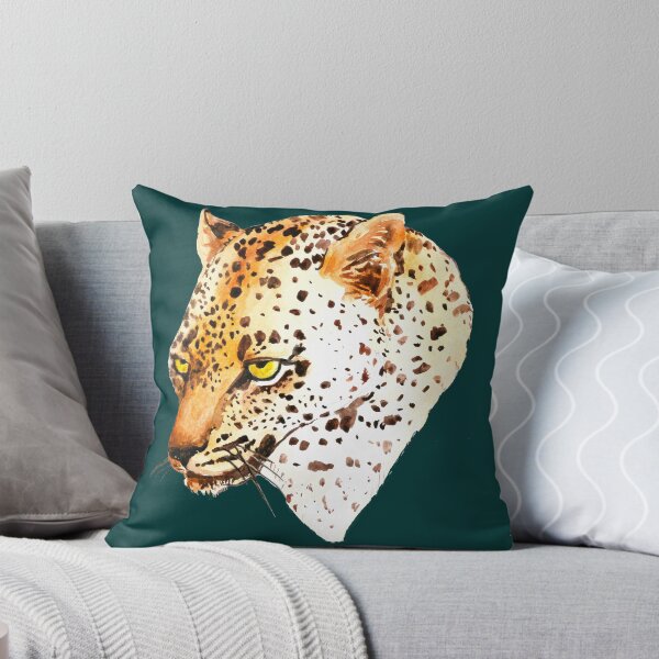 Item preview, Watercolor Leopard head.Cartoon watercolor Leopard. designed and sold by ZheltakovaIana.