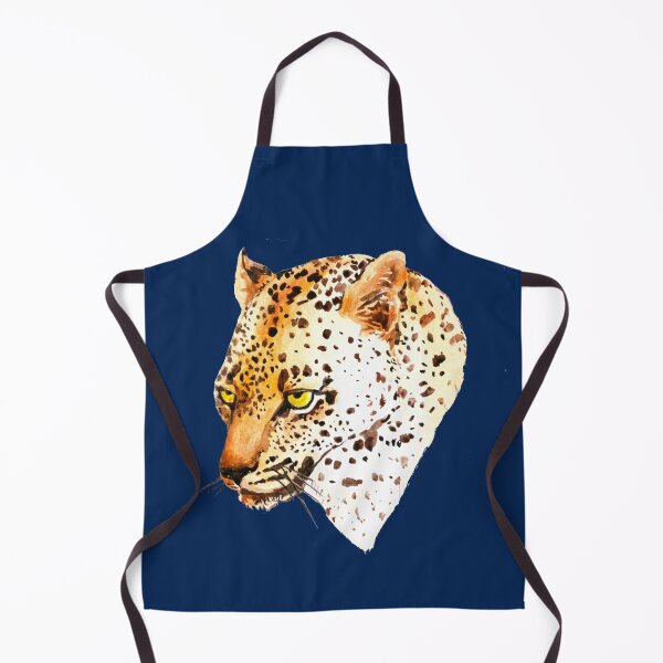 Item preview, Watercolor Leopard head.Cartoon watercolor Leopard. designed and sold by ZheltakovaIana.