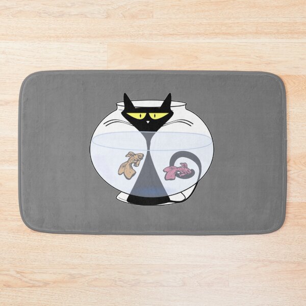 Item preview, cat and Fish tank classic t-shirt designed and sold by Cosmowear.