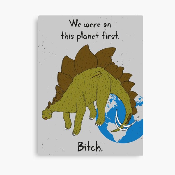 Angry Dinosaur Canvas Print