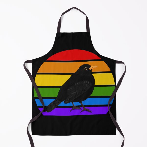 Item preview, Blackbird Rainbow Bird Birdlover Birdwatcher Diversity Pride designed and sold by jz-birds.