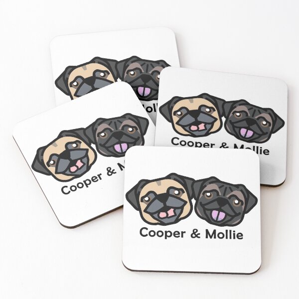 Item preview, Copper and Mollie Pugs with Names designed and sold by VanyaKar.