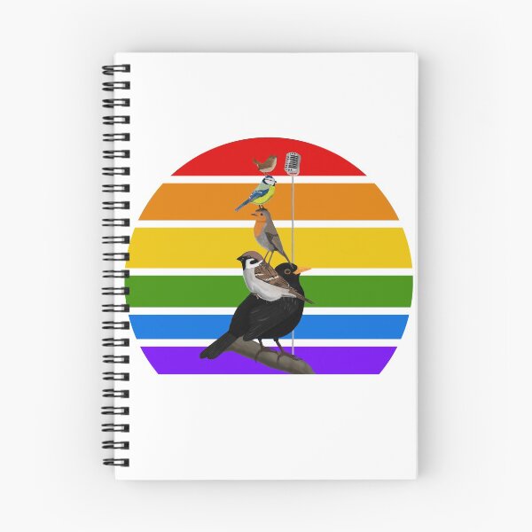 Item preview, The Backyard Birds Rainbow Bird Birdlover Birdwatcher Diversity Pride designed and sold by jz-birds.