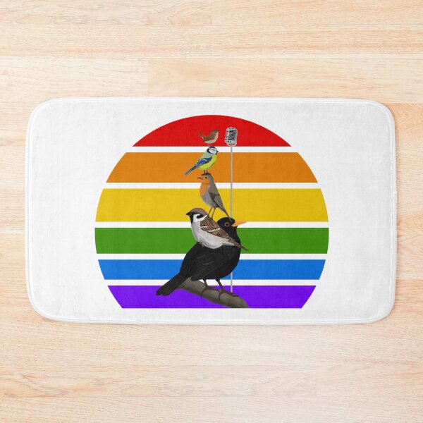 Item preview, The Backyard Birds Rainbow Bird Birdlover Birdwatcher Diversity Pride designed and sold by jz-birds.