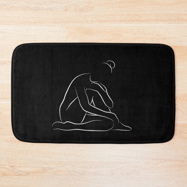Item preview, Minimalist Nude Woman Line Art Drawing - Lovely Layla designed and sold by Melody Watson.