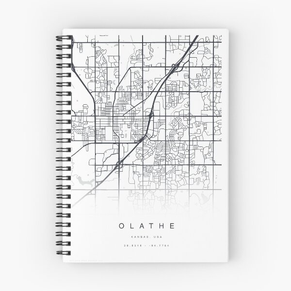 Item preview, Olathe, Kansas USA Map Poster designed and sold by TheZenSprout.