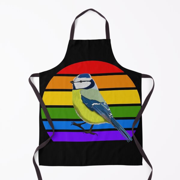 Item preview, Blue Titmouse Rainbow Bird Birdlover Birdwatcher Diversity Pride designed and sold by jz-birds.