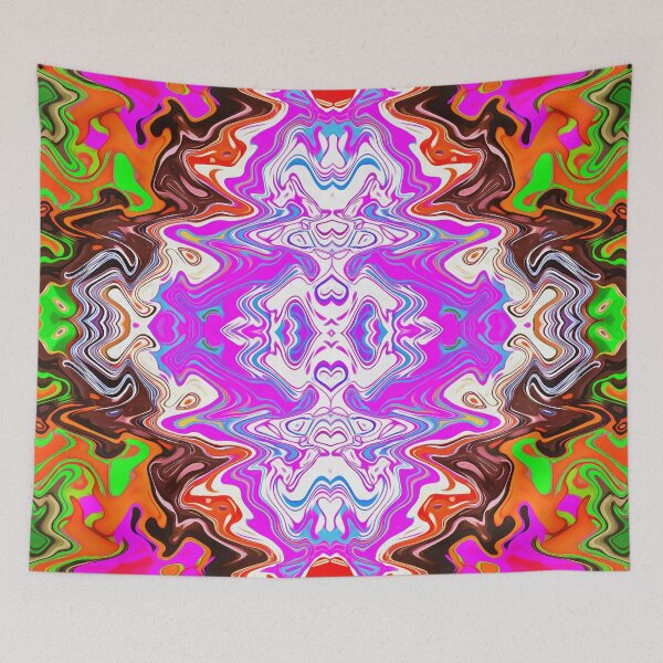 Item preview, Field Trip Pink White Green Orange Blue designed and sold by Sector18.