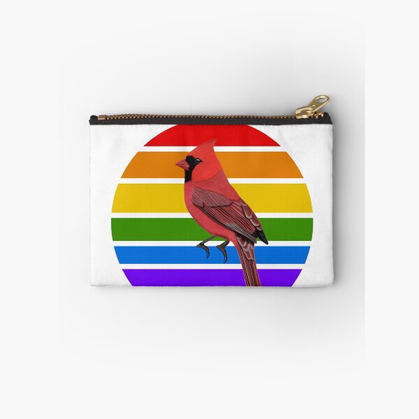Item preview, Northern Cardinal Rainbow Bird Birdlover Birdwatcher Diversity Pride designed and sold by jz-birds.