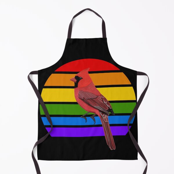 Item preview, Northern Cardinal Rainbow Bird Birdlover Birdwatcher Diversity Pride designed and sold by jz-birds.