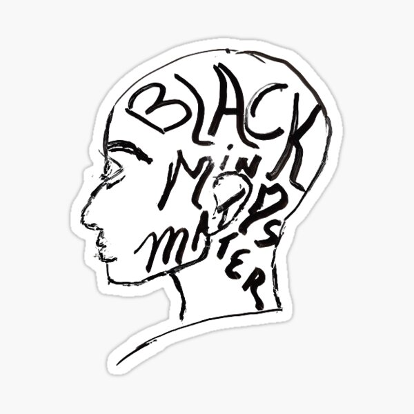 Black Minds Matter Sticker