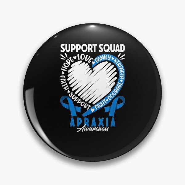 Item preview, Brave I Support Squad I Apraxia Awareness I Ribbon Heart  designed and sold by sheilase.