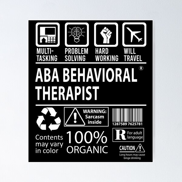 Behavior Analyst Coffee Gift for BCBA RBT ABA Therapist Poster for Sale by  ShakitaMa