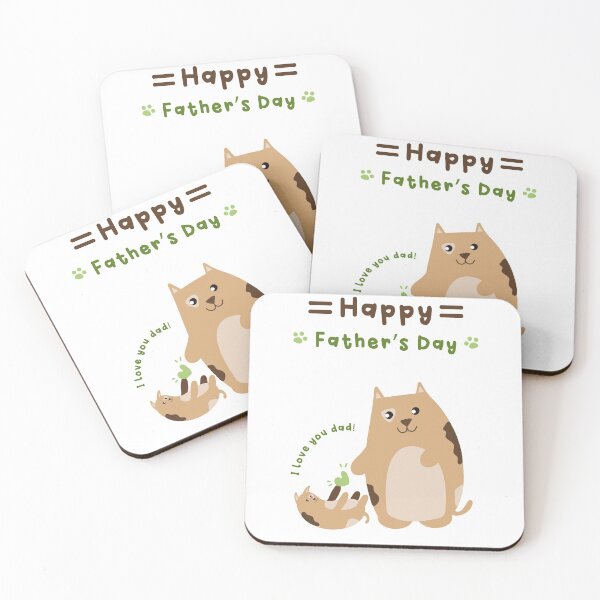Item preview, Father's day brown cat  designed and sold by DailyKalos.