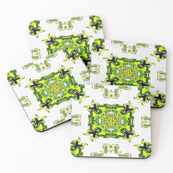 Item preview, Jumping Squirrel Bright Green Yellow Black White designed and sold by Sector18.
