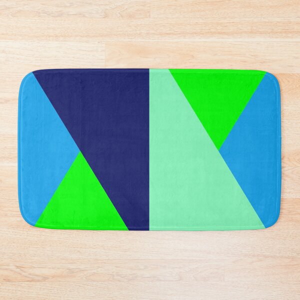 Item preview, Geometric Triangle Design Pattern_Summer_blue and green designed and sold by Brontorino.
