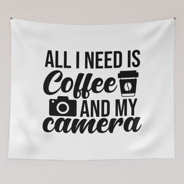 Item preview, Coffee Lover Gift T-ShirtAll I Need Is Coffee And My Camera  designed and sold by SurryMarsh.