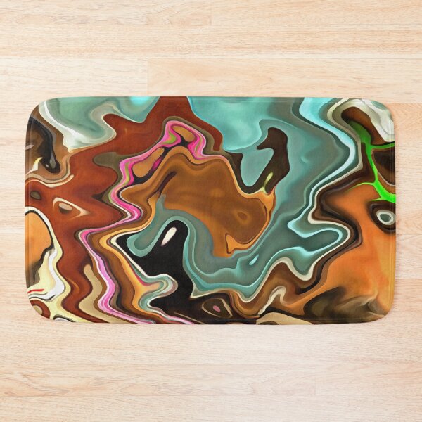 Item preview, Neighborhood Coffee Shop Brown Green Pink Blue designed and sold by Sector18.