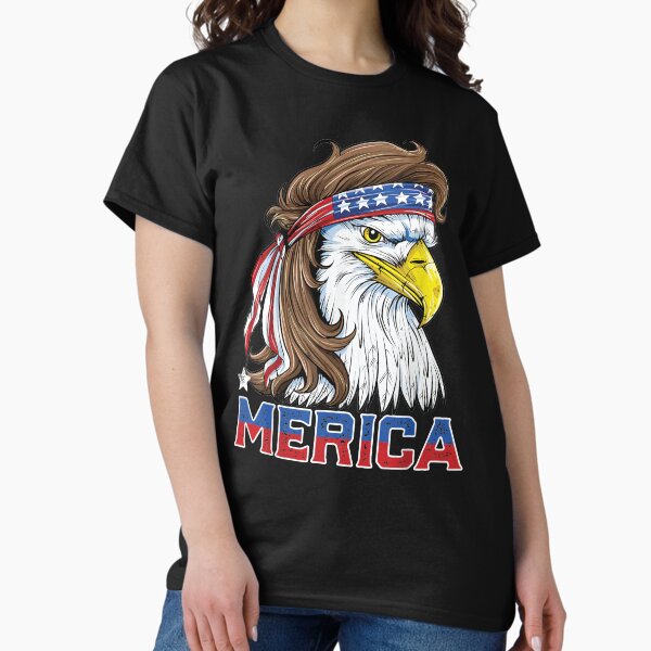 Item preview, 'Merica Patriotic Eagle Mullet! (Distressed) - The 4th Of July Patriot Celebration designed and sold by FEAR-GRAFX.