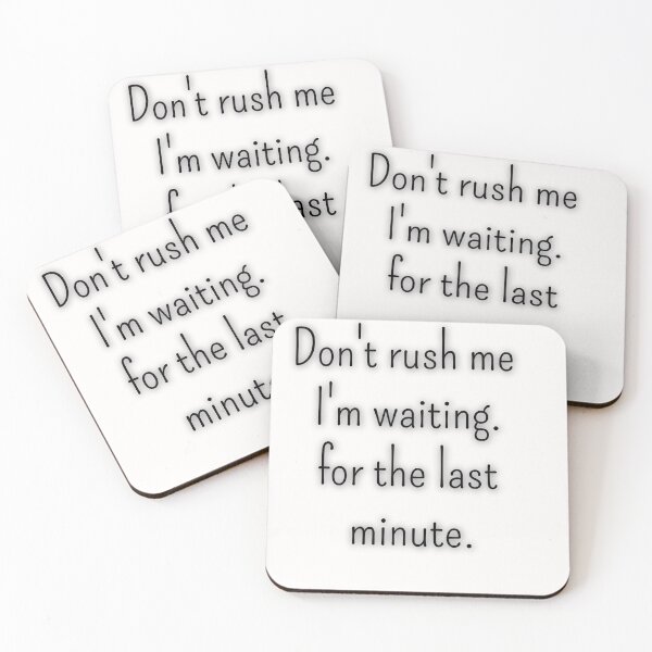 Item preview, Men's Funny Shirt - Don't Rush Me - Funny Mens - Procrastinator - Gray Tshirt - Gift for Him - Funny Gift Idea for Boyfriend designed and sold by Midouguechi.