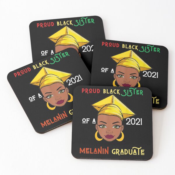 Item preview, Proud Black Sister Of A 2021 Melanin Graduate Graduation  designed and sold by sheilase.