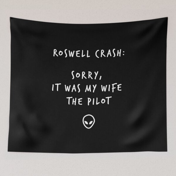 Item preview, Roswell crash designed and sold by LazonePOD.