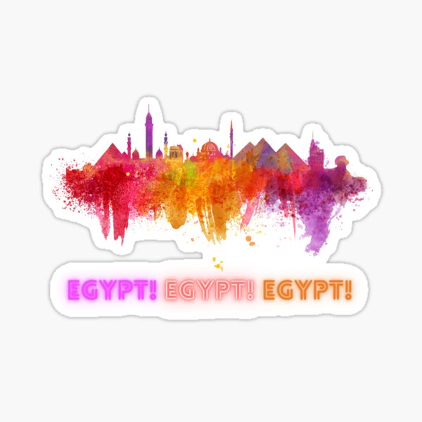 Skyline Egypt Cairo & The Pyramids Sticker