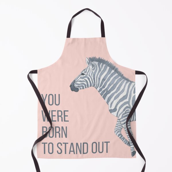 Item preview, You were born to stand out, motivational quotes, light Pink background with Zebra designed and sold by Sarah Zan.