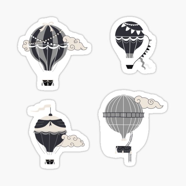 Item preview, Hot Air Balloons Pattern designed and sold by space-kitten.