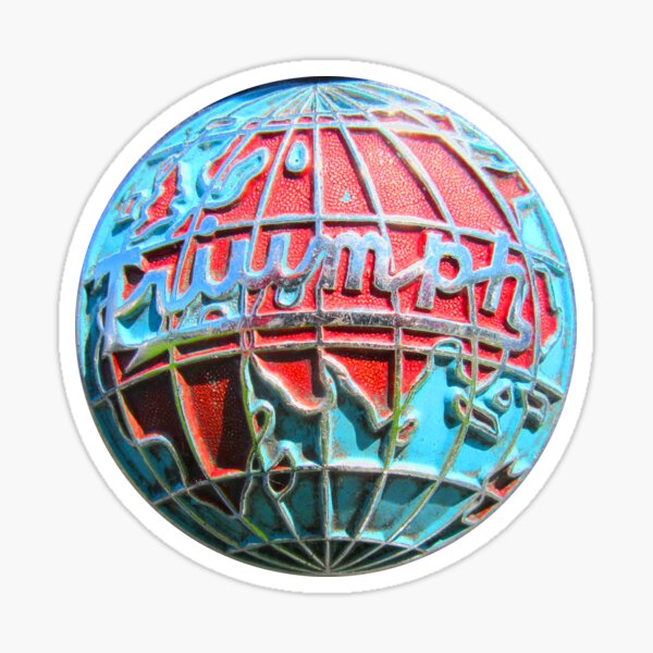 Item preview, Triumph globe classic car logo badge designed and sold by soitwouldseem.