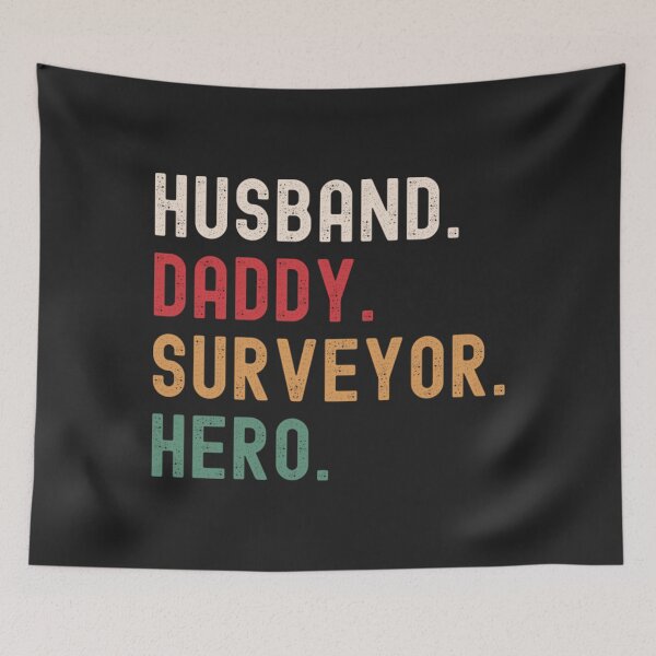Item preview, Surveyor Dad T-ShirtHusband Daddy Surveyor Hero designed and sold by SurryMarsh.