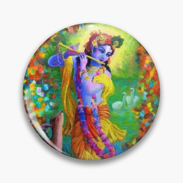 Item preview, Lord Krishna Playing Flute designed and sold by icreativekid.