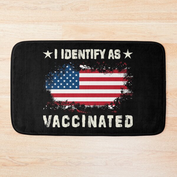 Item preview, I Identify As Vaccinated Patriotic American Flag 4th of July designed and sold by pannolinno.