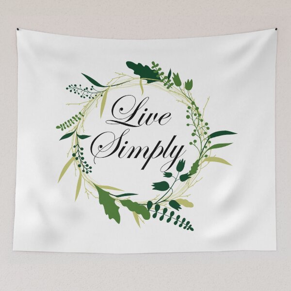 Item preview, Live Simply Inspirational Floral T-Shirt designed and sold by Uday24.
