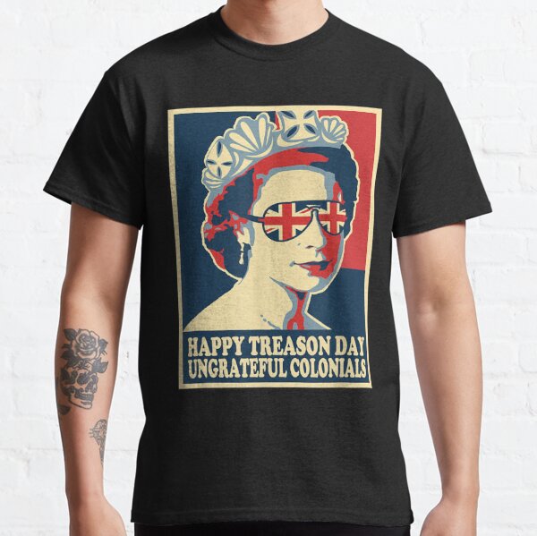 Retro Happy Treason Day 4th Of July British Colonials Flag T-Shirt Classic T-Shirt