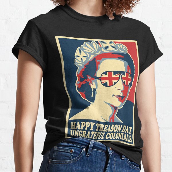 Retro Happy Treason Day 4th Of July British Colonials Flag T-Shirt Classic T-Shirt