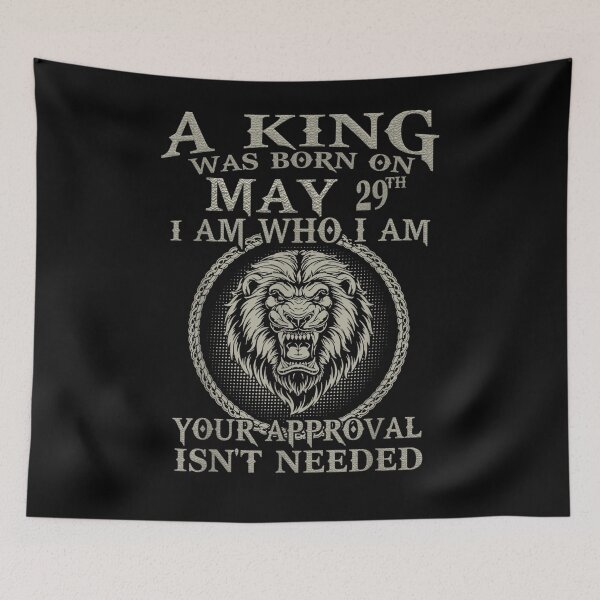 Item preview, Mens A King Was Born On May 29th I Am Who I Am  designed and sold by sheilase.