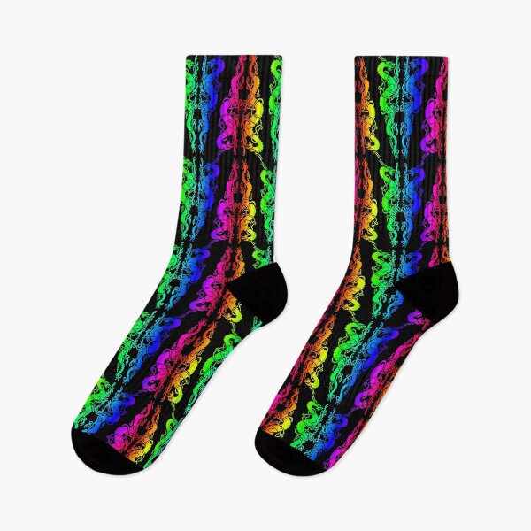 Item preview, Rainbow Celtic Dragons designed and sold by ingridthecrafty.