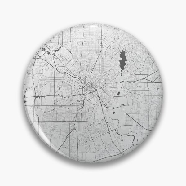 Artikelvorschau, Dallas, USA Karte - Minimalistisch entworfen und verkauft von Mapable.
