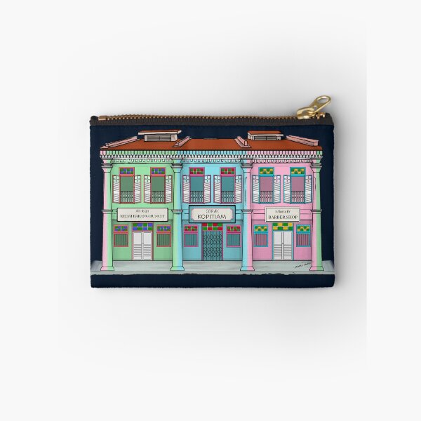 Item preview, PERANAKAN SHOPHOUSE Navy designed and sold by designsMM.