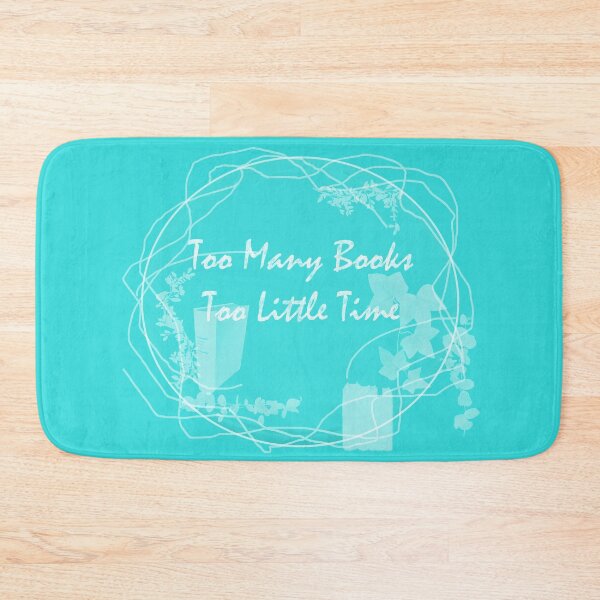 Item preview, Too Many Books, Too Little Time Leaf Crown - Bookworm & # 39; s Favorite Saying / World Book Day - Whimsical Light Turquoise Blue Color (English) designed and sold by sthNnth.