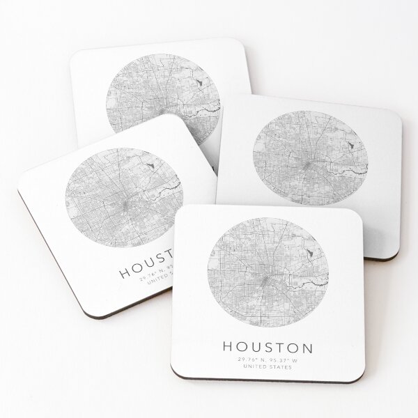 Item preview, Houston, USA Map - Minimalist designed and sold by Mapable.