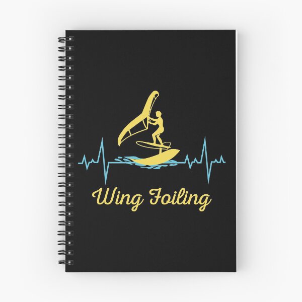 Item preview, Wing Foiling Surfing Heartbeat Funny designed and sold by CuteDesigns1.