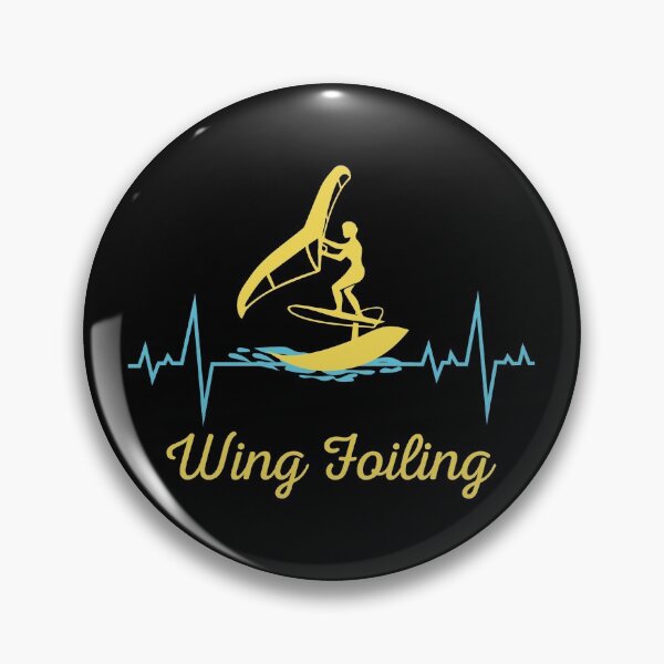 Item preview, Wing Foiling Surfing Heartbeat Funny designed and sold by CuteDesigns1.