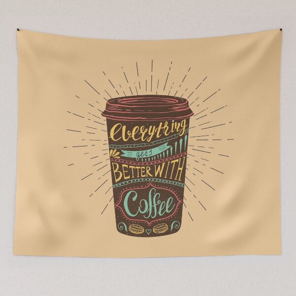 Item preview, Everything Gets Better With Coffee designed and sold by CrossVersion.