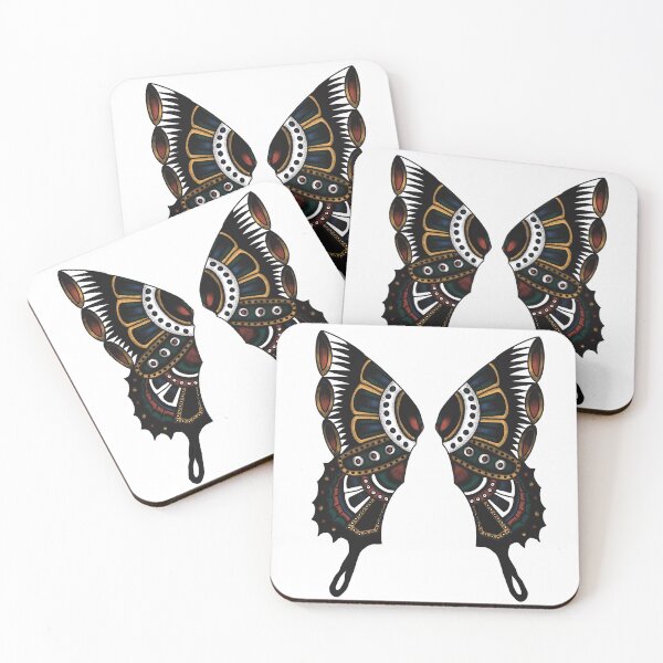 Item preview, Old style tattoo butterfly wings designed and sold by URGE-ART.