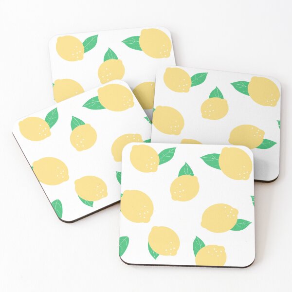 Item preview, Lemons aesthetic pattern yellow lemons and green leaves designed and sold by Polunytsya.