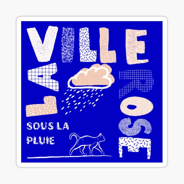 The pink City Sticker
