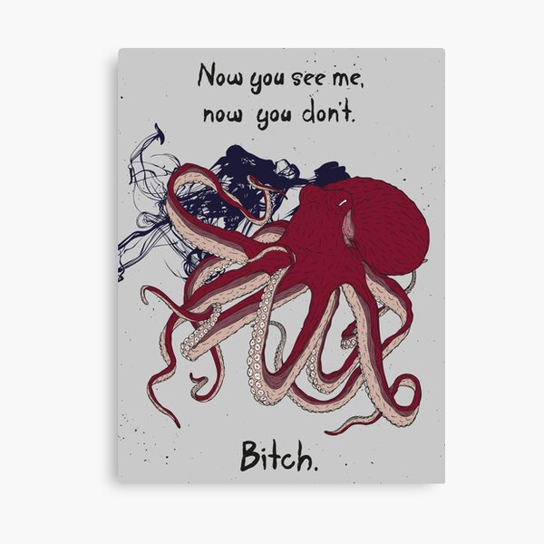 Angry Octopus Canvas Print