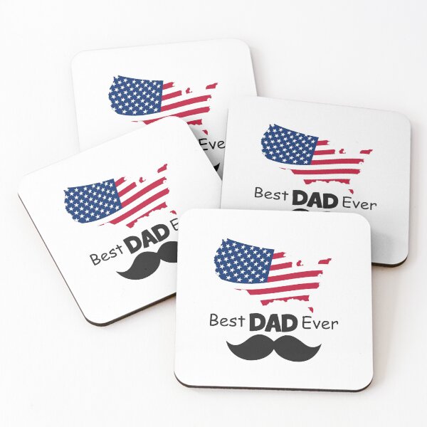 Item preview, Best Dad Ever With Us American Flag designed and sold by sam0471.